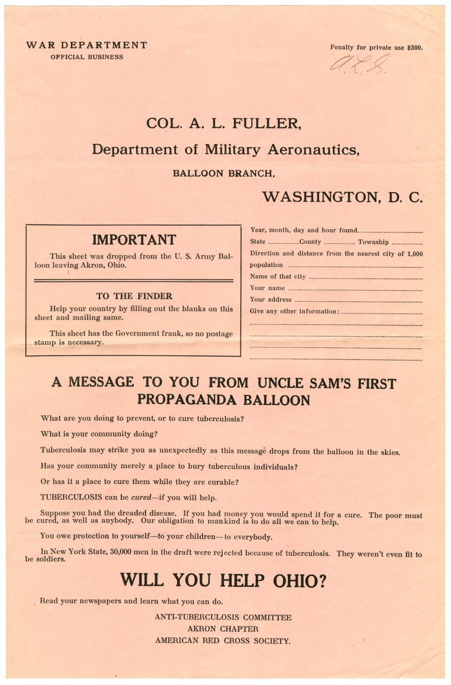 American Balloon Service Flyer