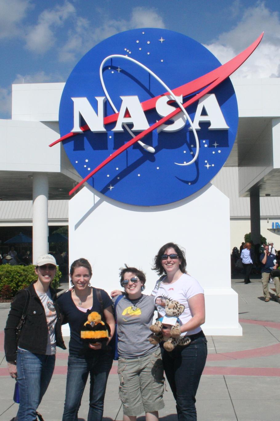Visitors at the Kennedy Space Center