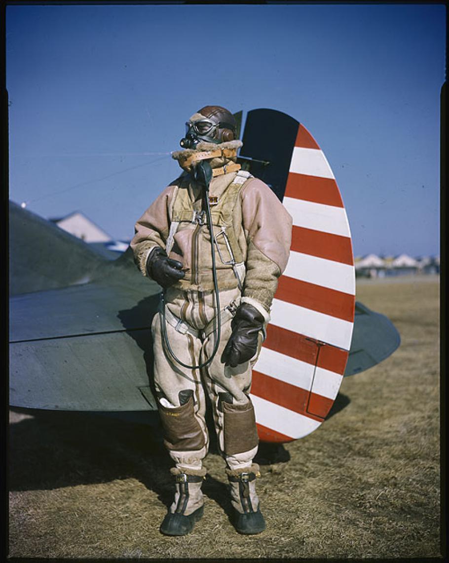 Rudy Arnold Photograph of Lt. Gilbert L. Meyers in Flight Gear