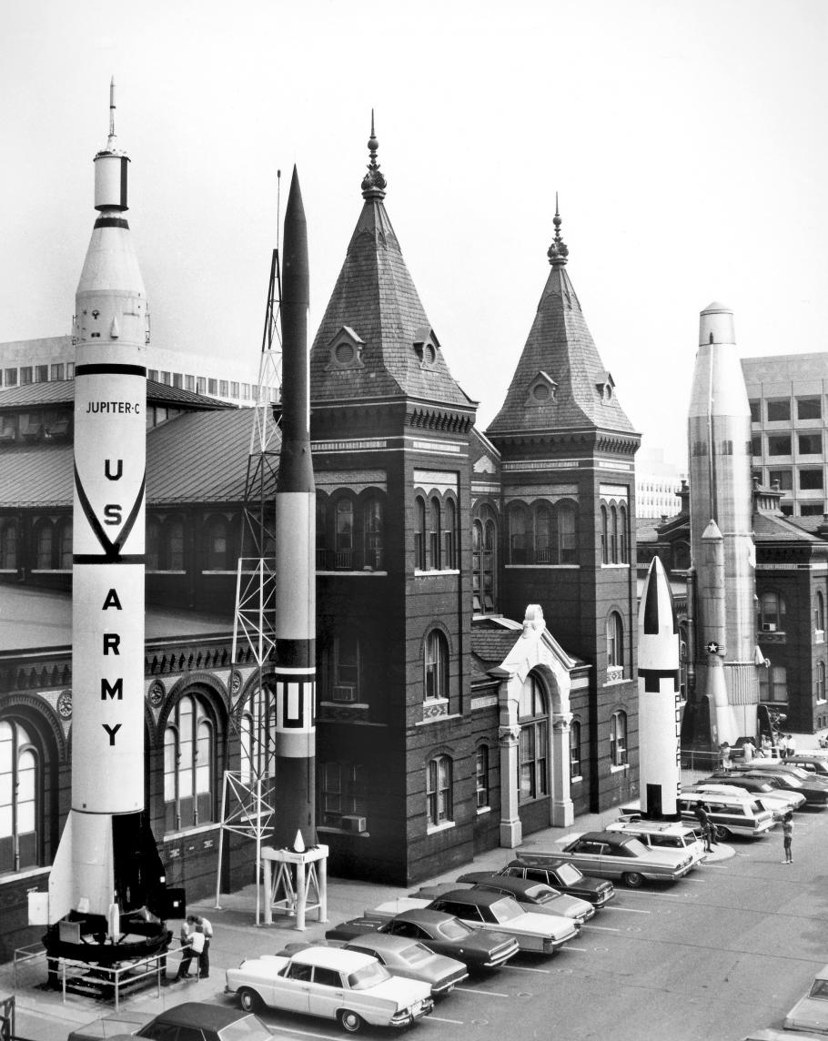 Rocket Row on West Side of A&amp;I Building; 1960s