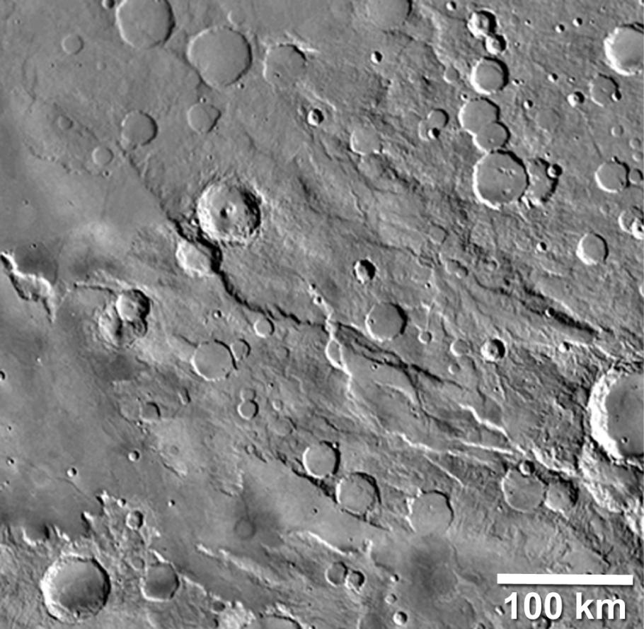 Amenthes Rupes Thrust Fault on Mars