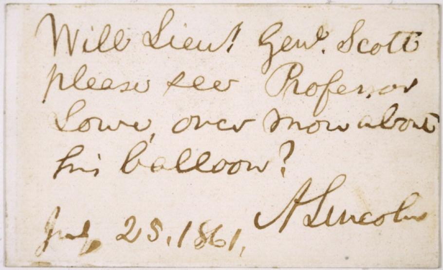 Abraham Lincoln&#039;s Note to Gen. Scott