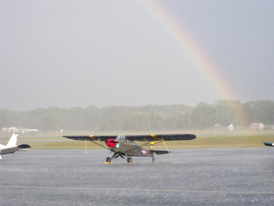 L-2 surrounded by a rainbow